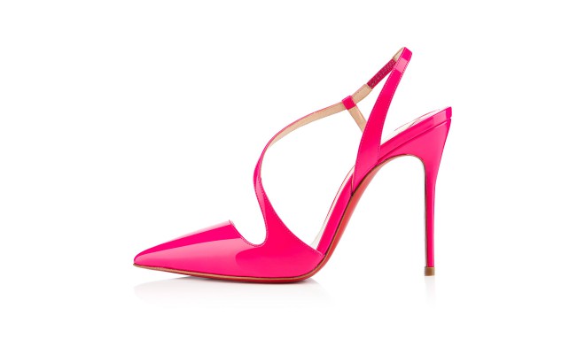 Lyst - Christian Louboutin Strappy Heel Sandal in Pink