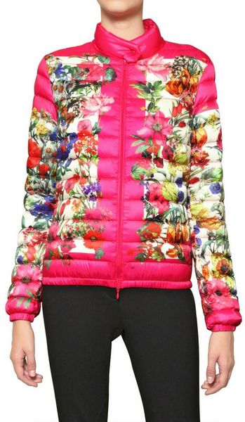 Moncler Alisia Lightweight Nylon Down Jacket in Pink (fuchsia) | Lyst