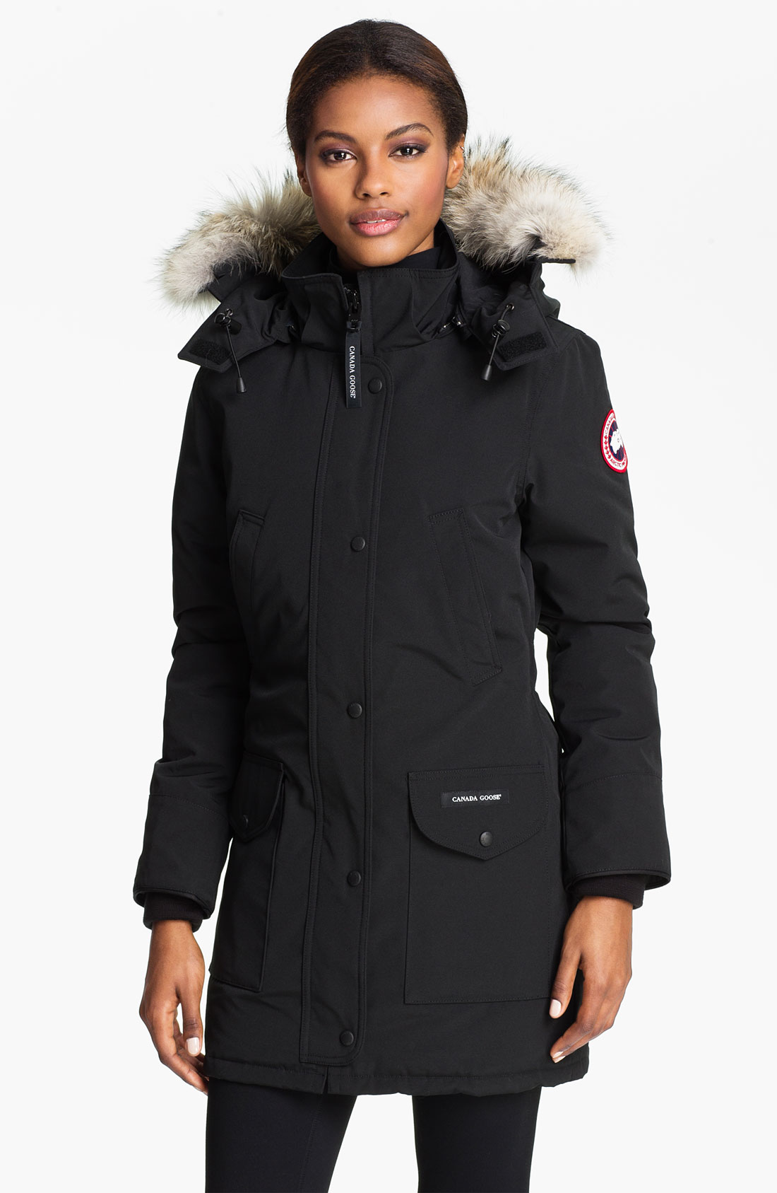 Canada Goose Trillium Parka With Genuine Coyote Fur Trim