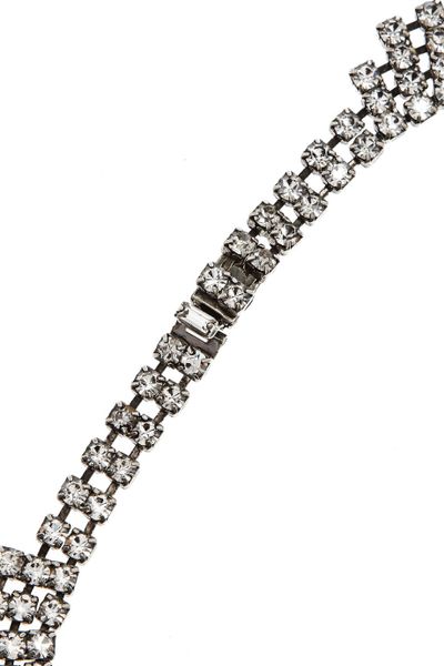 Tom Binns Madame Dumont Swarovski Crystal Necklace in Silver | Lyst