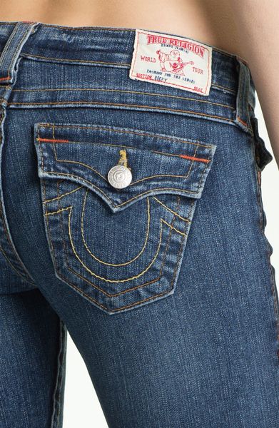 True Religion Becky Bootcut Jeans Whiskey Blues in Blue (whiskey blues ...