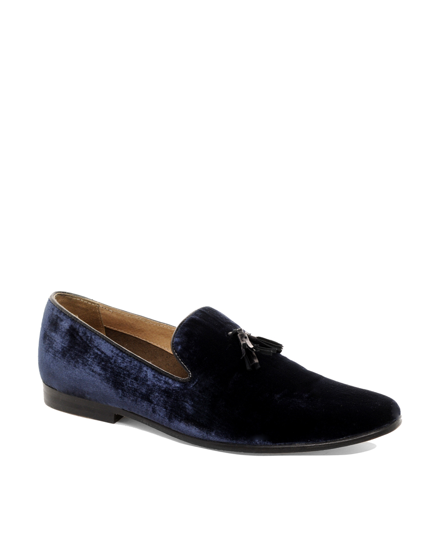 tallia men's eduardo velvet tassel loafers