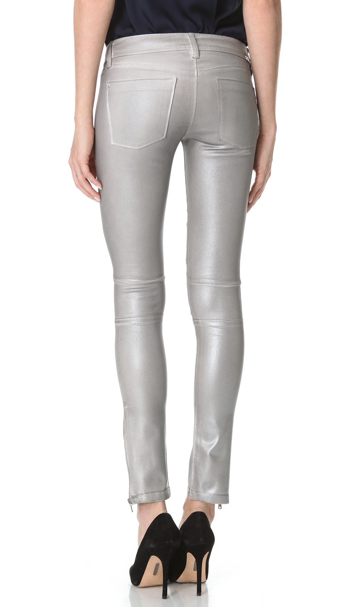 wax coated jeans womens