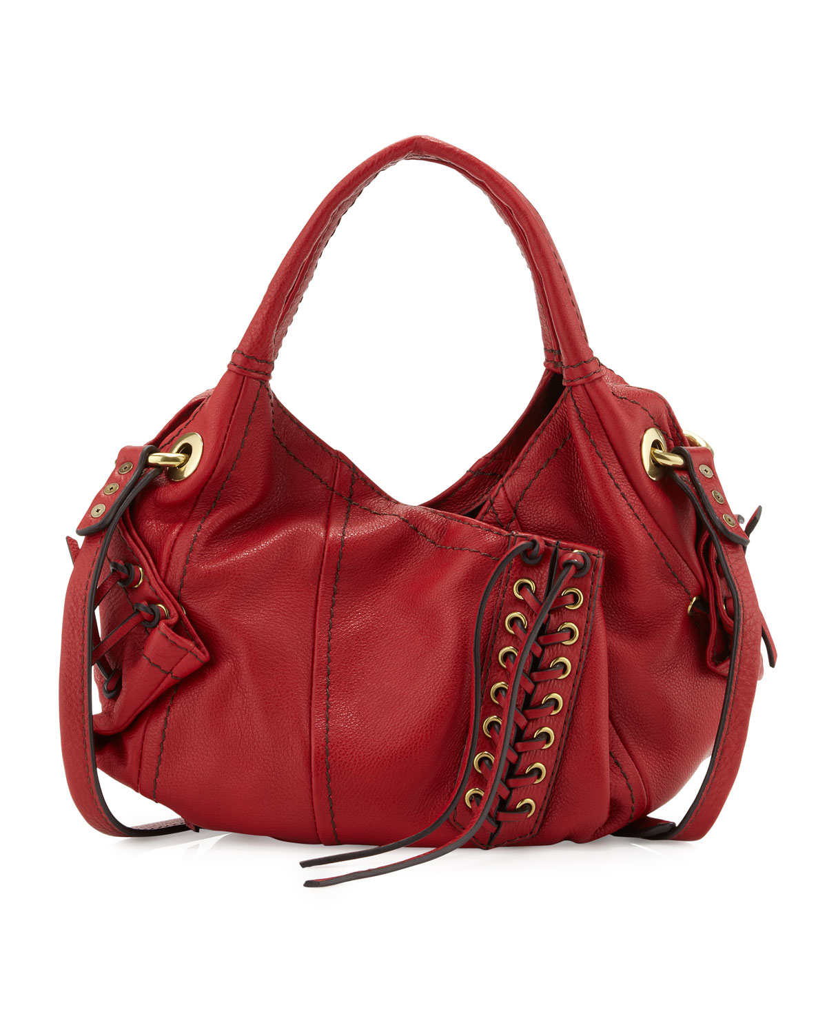Oryany Heather Stitchup Mini Crossbody Bag in Red (null) | Lyst