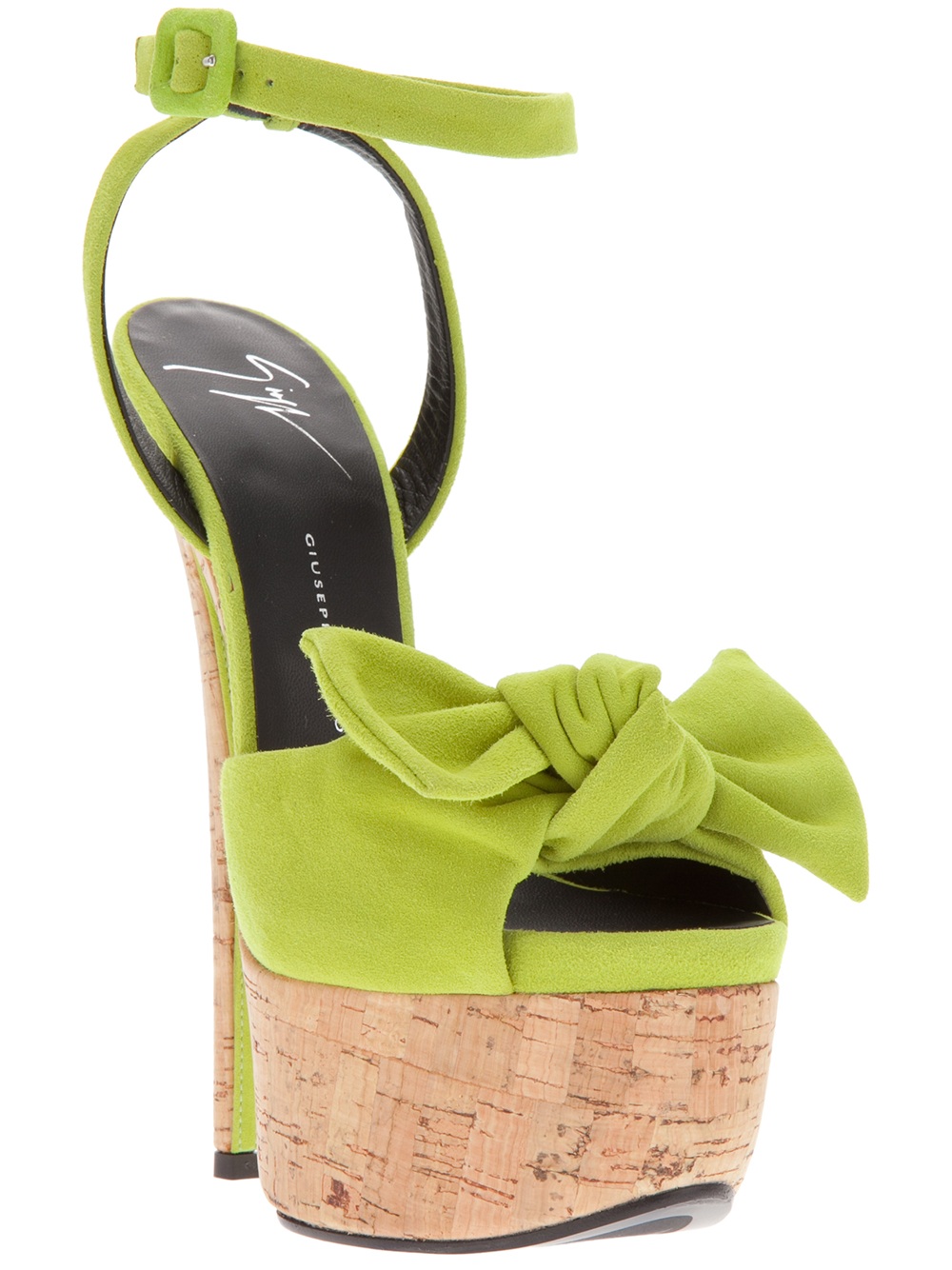 giuseppe zanotti green heels