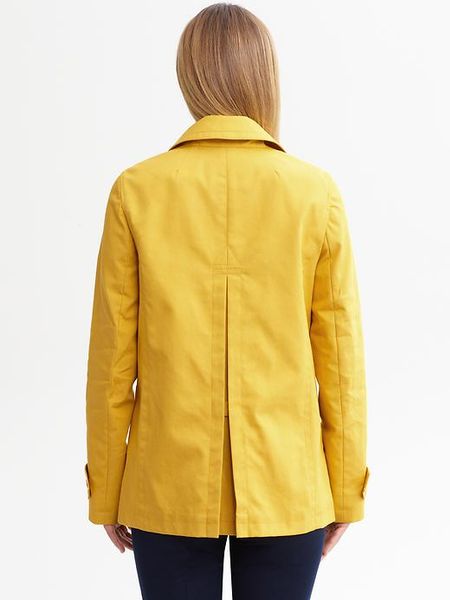 Banana Republic Yellow Mac Jacket in Yellow (pale gold) | Lyst