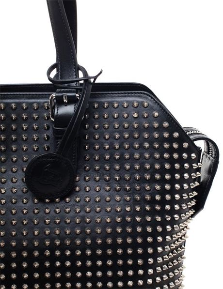 Christian Louboutin Syd Studded Leather Shopper Bag in Black for Men ...