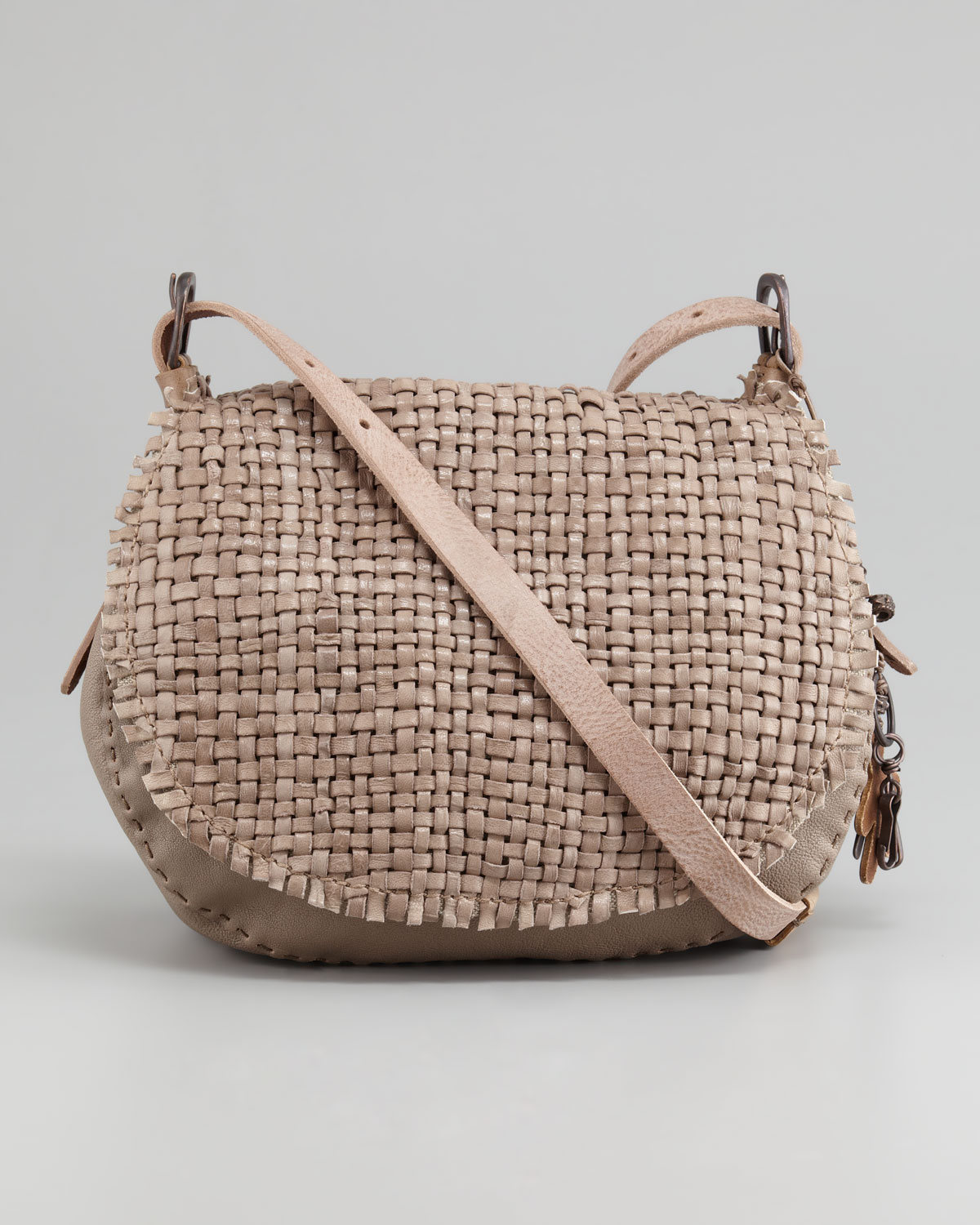 Lyst Henry Beguelin Palude Woven Crossbody Messenger Bag In Brown Gallery