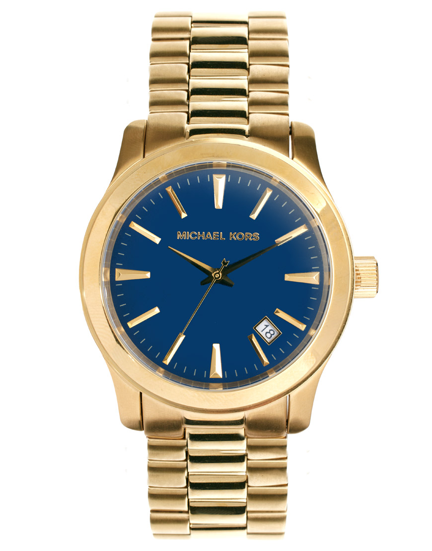 mk watch gold men