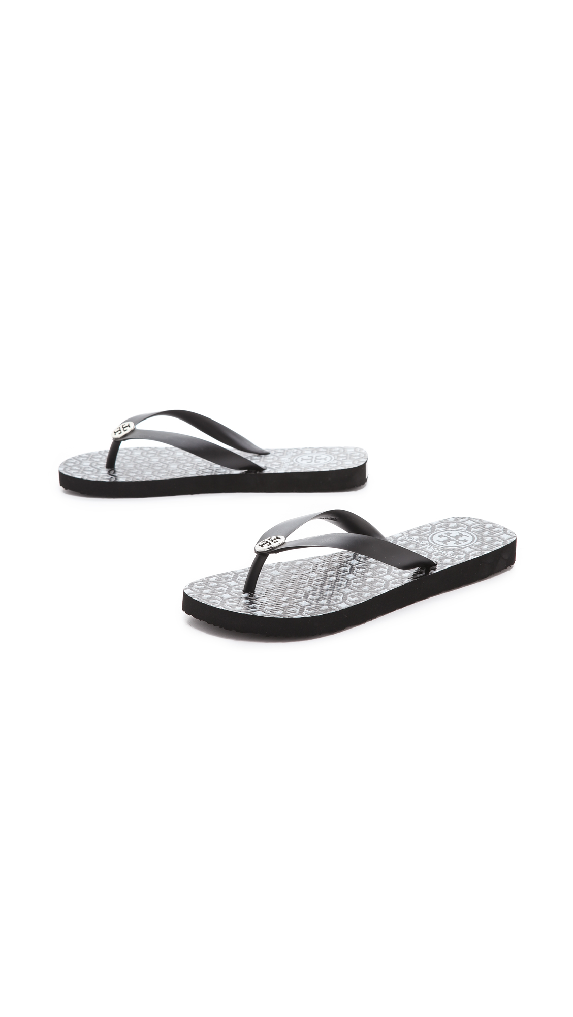 Tory Burch Flip Flops in Black - Lyst