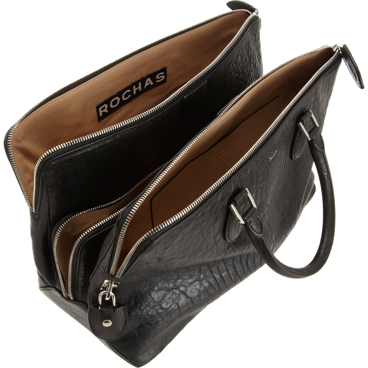 Rochas Three Compartment Bag In Metallic Lyst