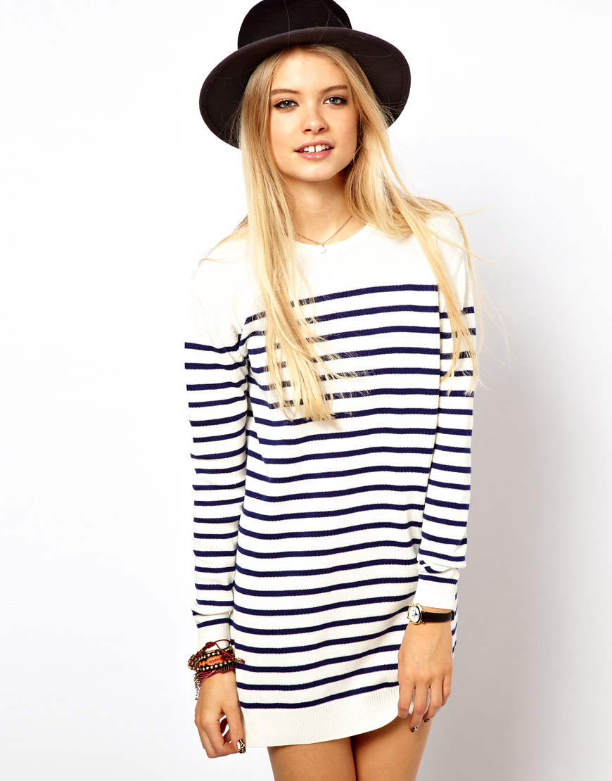 Striped jumper dress