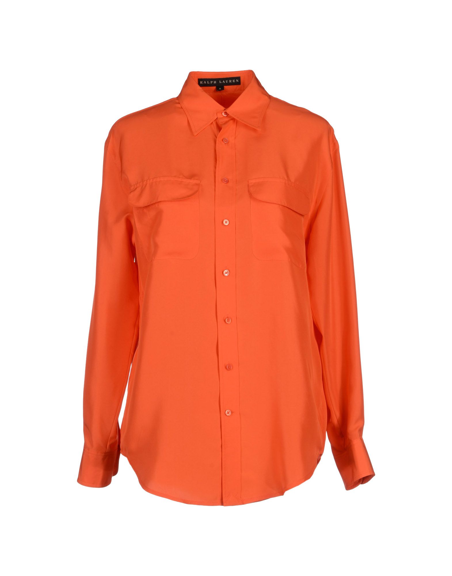Ralph Lauren Black Label Long Sleeve Shirt in Orange | Lyst