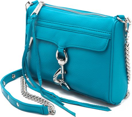 Rebecca Minkoff Mini Mac Bag in Blue (turquoise) | Lyst