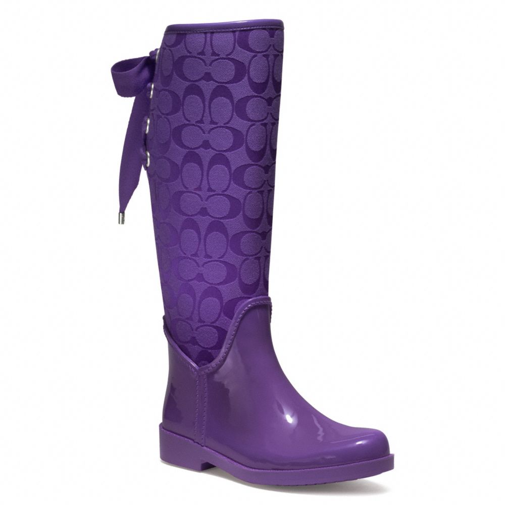 Lyst COACH Tristee Spring Nylex Insole Rainboot in Purple
