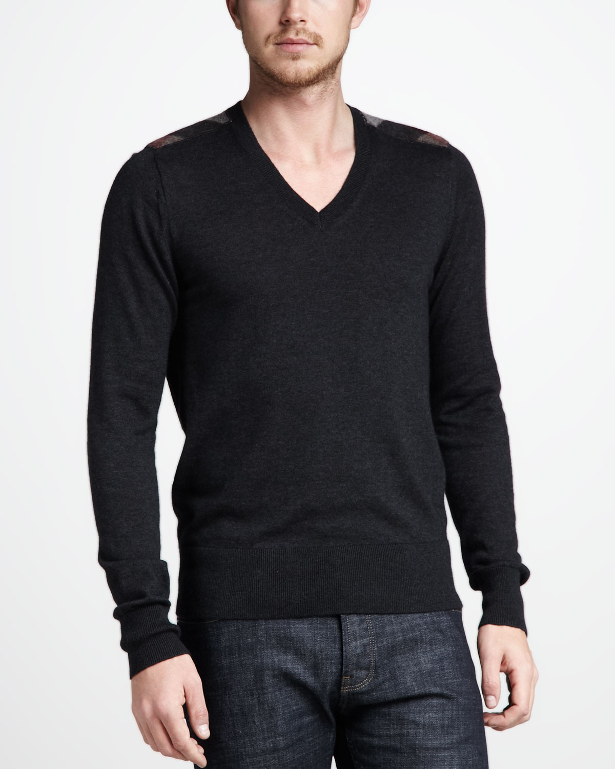 Lyst - Burberry Brit Cashmerecotton Sweater in Black for Men