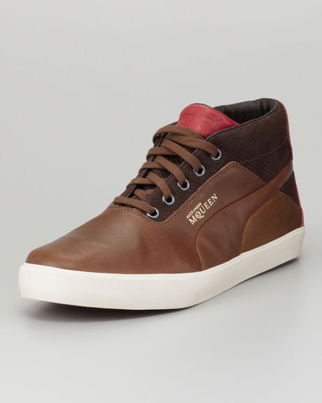 Alexander Mcqueen X Puma Alexander Mcqueen Puma Deck Hightop Sneaker in ...