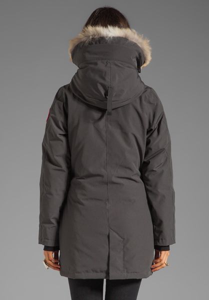 Canada Goose | Gray Victoria Parka With Coyote Fur Trim | Lyst