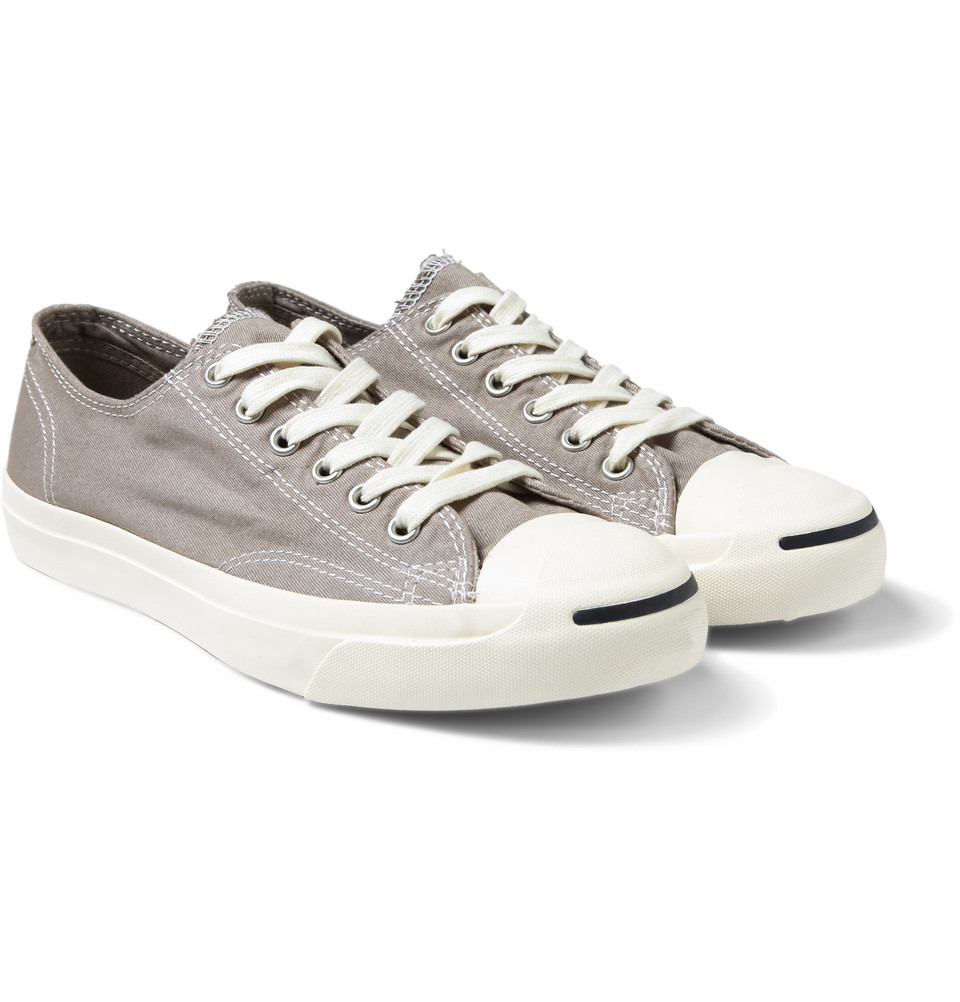 Converse Jack Purcell Canvas Sneakers in Gray for Men | Lyst