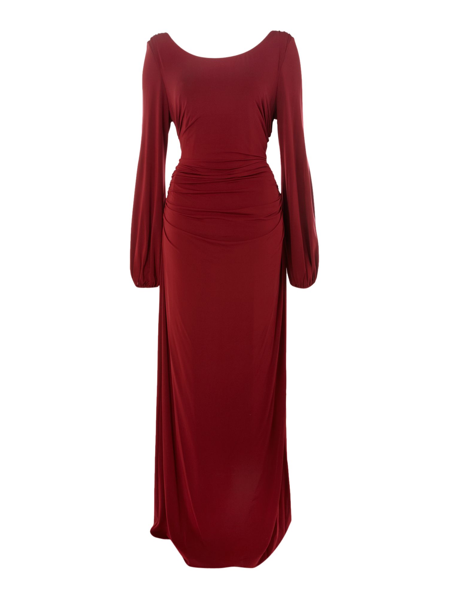 Biba Waterfall Jersey Maxi Dress in Red Lyst