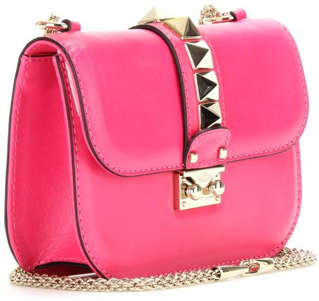 Valentino Va Va Voom Mini Leather Shoulder Bag in Pink (watermelon) | Lyst