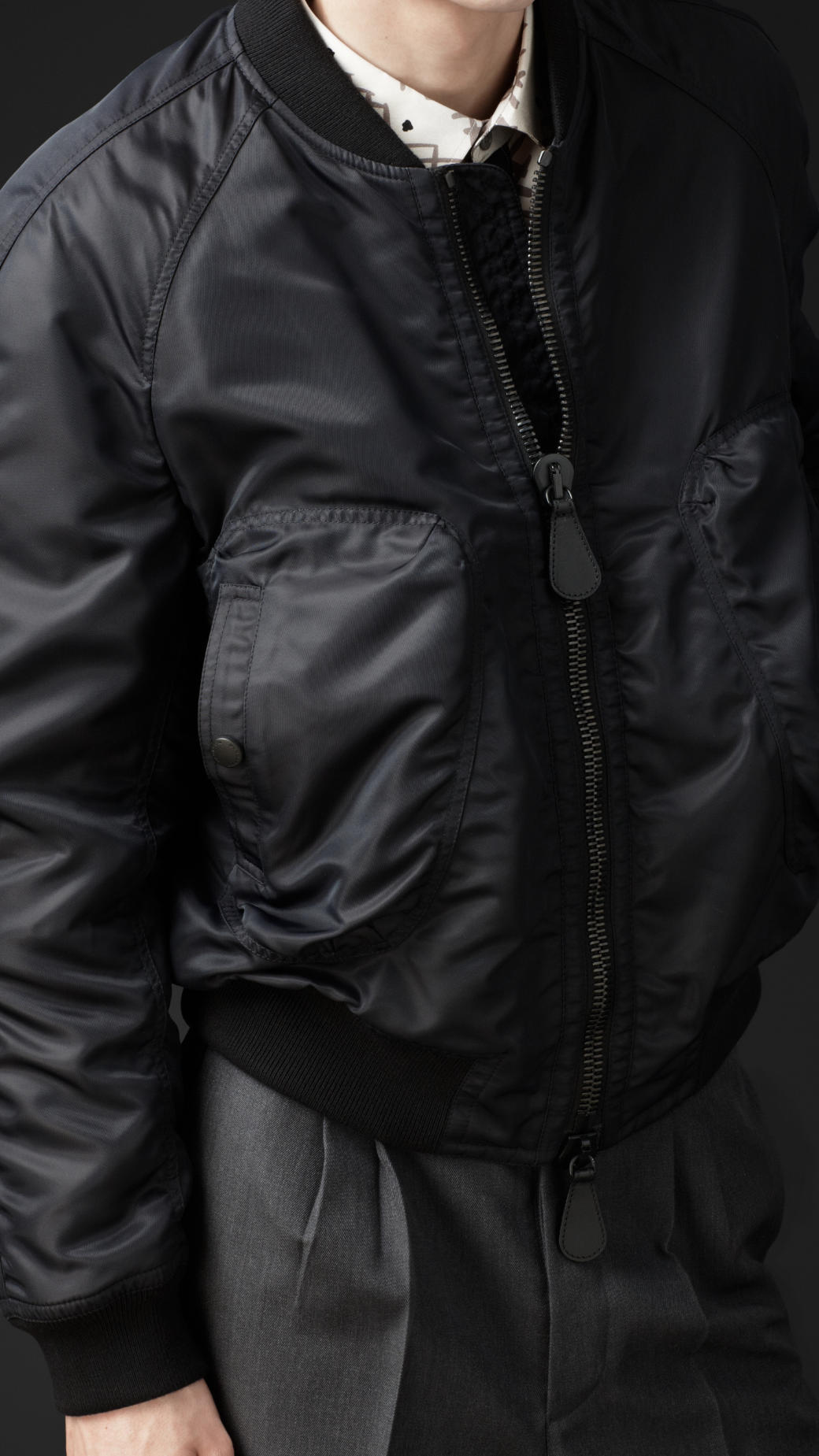 Lyst - Burberry Prorsum True Nylon Bomber Jacket in Black for Men