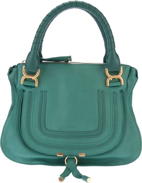 Chloé Marcie Medium Tote in Green | Lyst