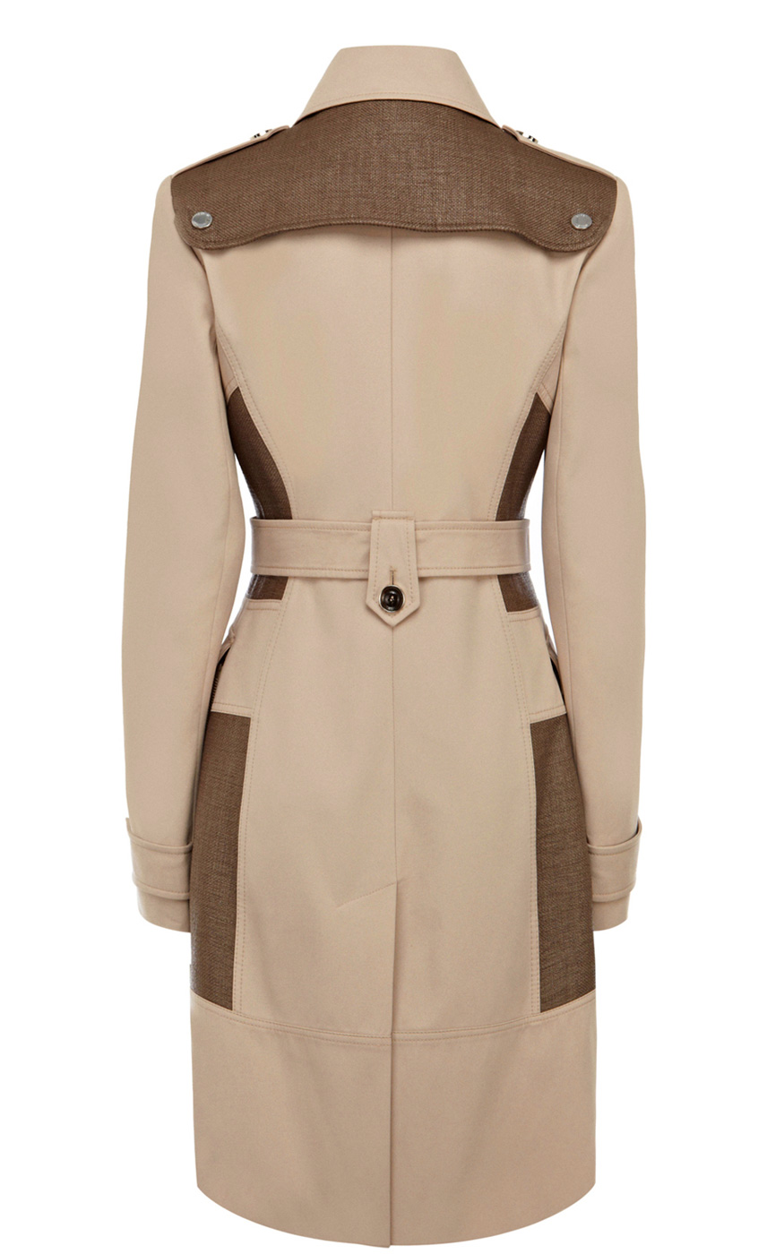 beige cotton coat