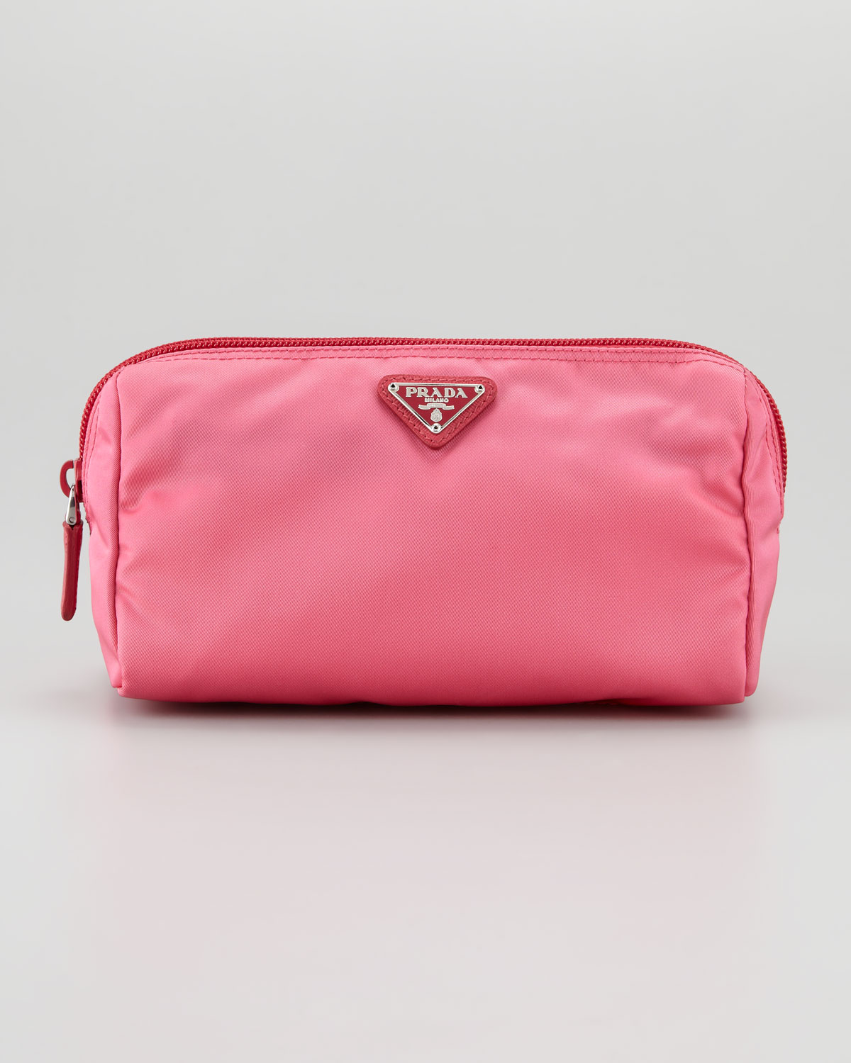 prada ladies bag price - Prada Vela Cosmetic Bag in Pink (peonia) | Lyst