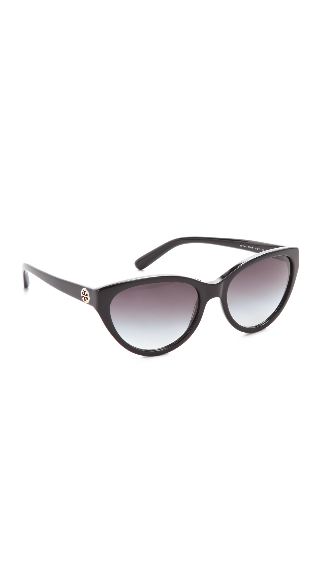 Lyst Tory burch Cat Eye Sunglasses in Black