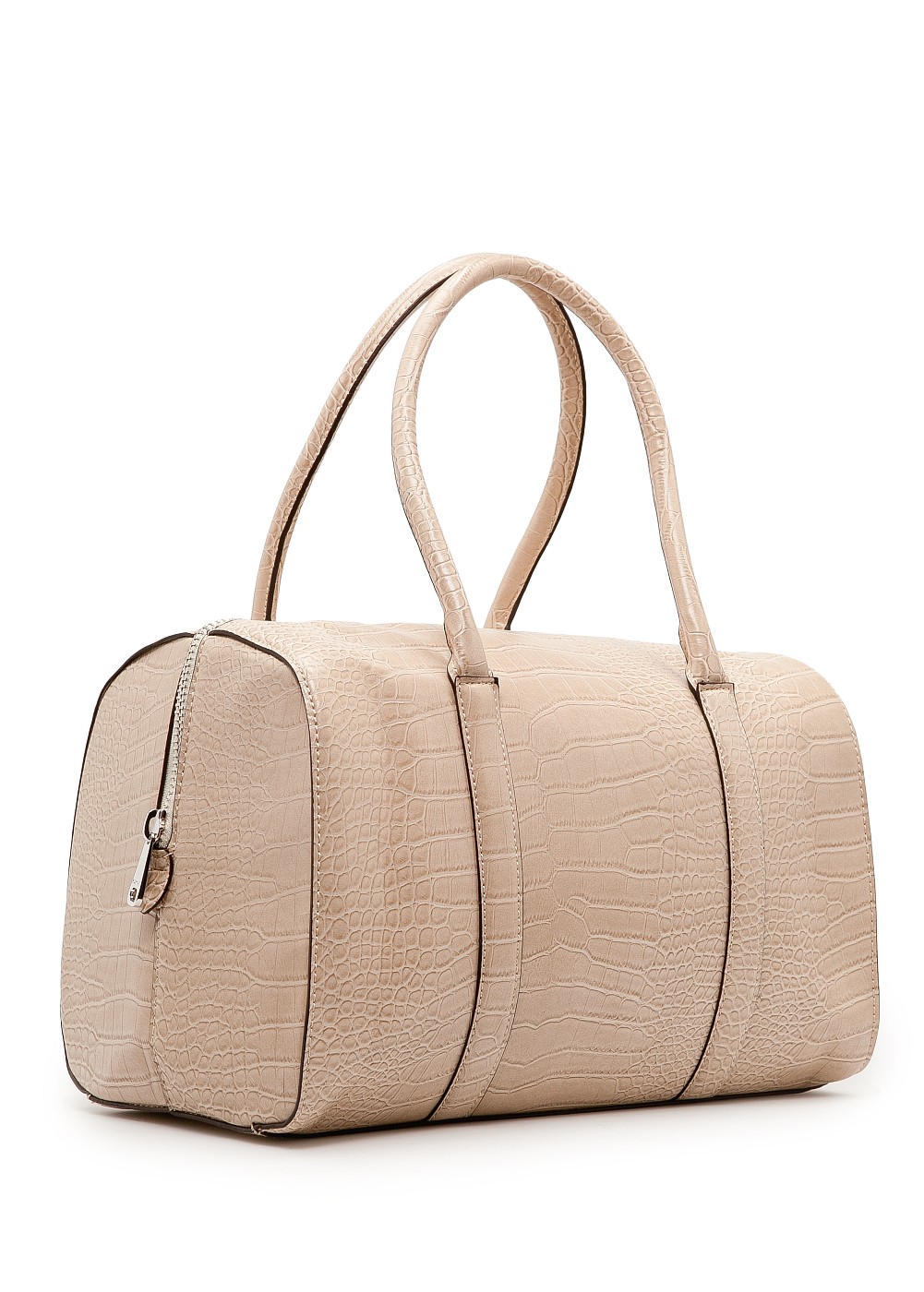 Mango Faux Croc Bowling Bag in White Lyst