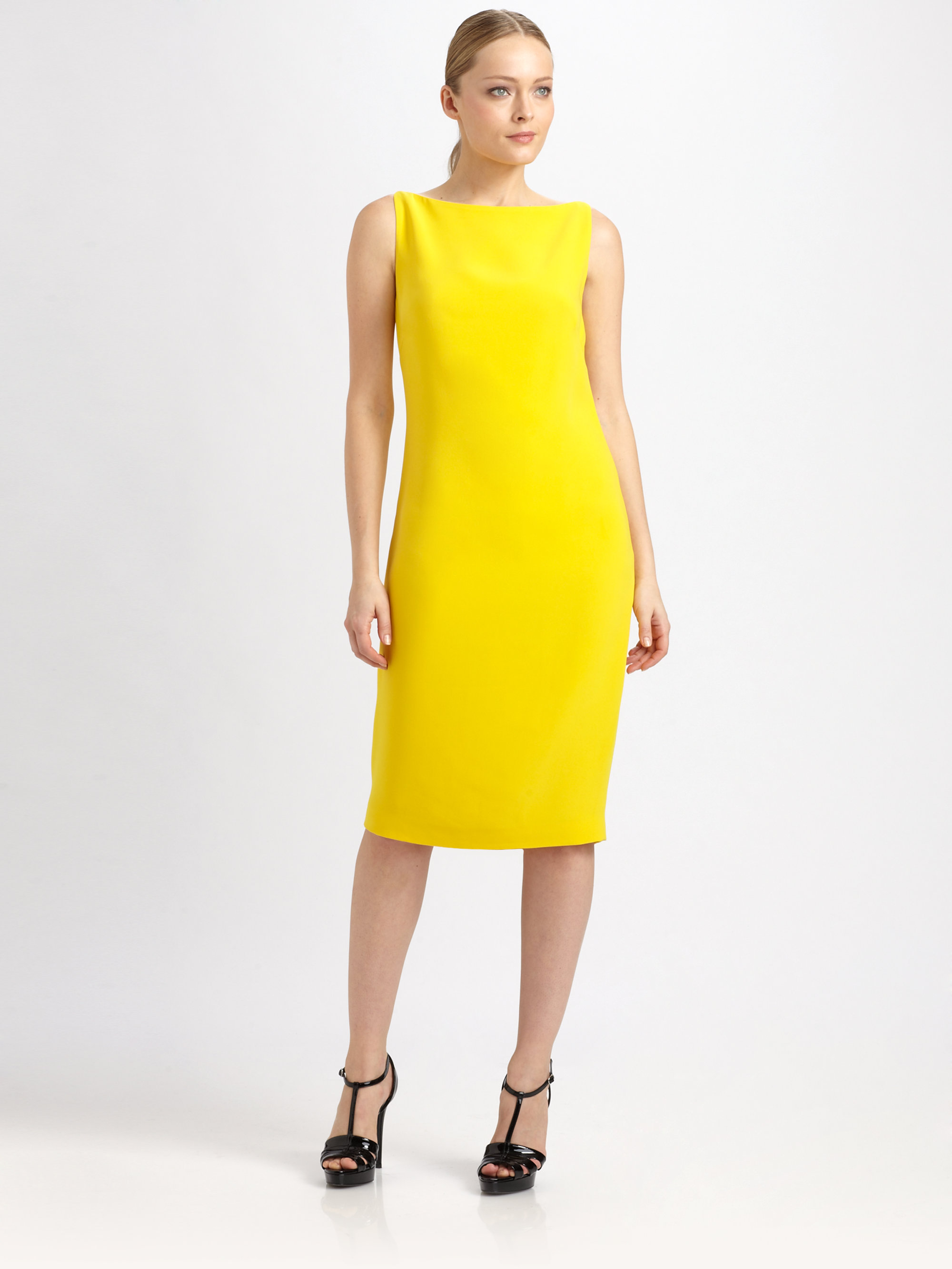 ralph lauren women dress yellow