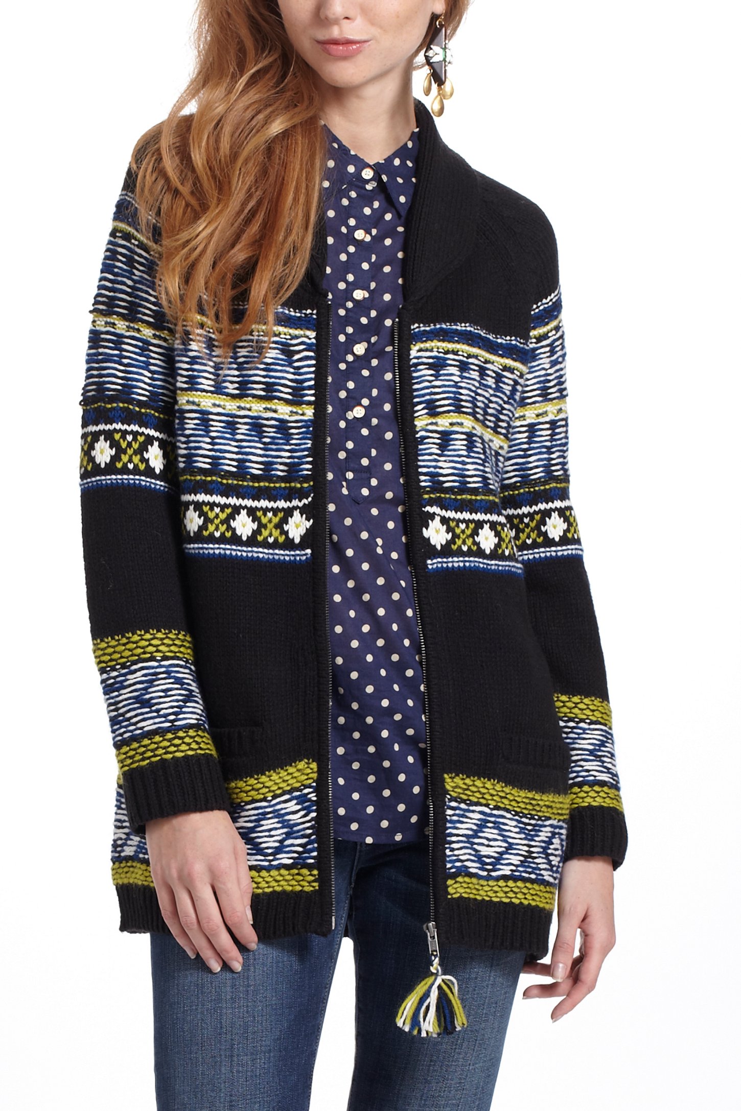 Anthropologie Batley Fairisle Sweatercoat | Lyst