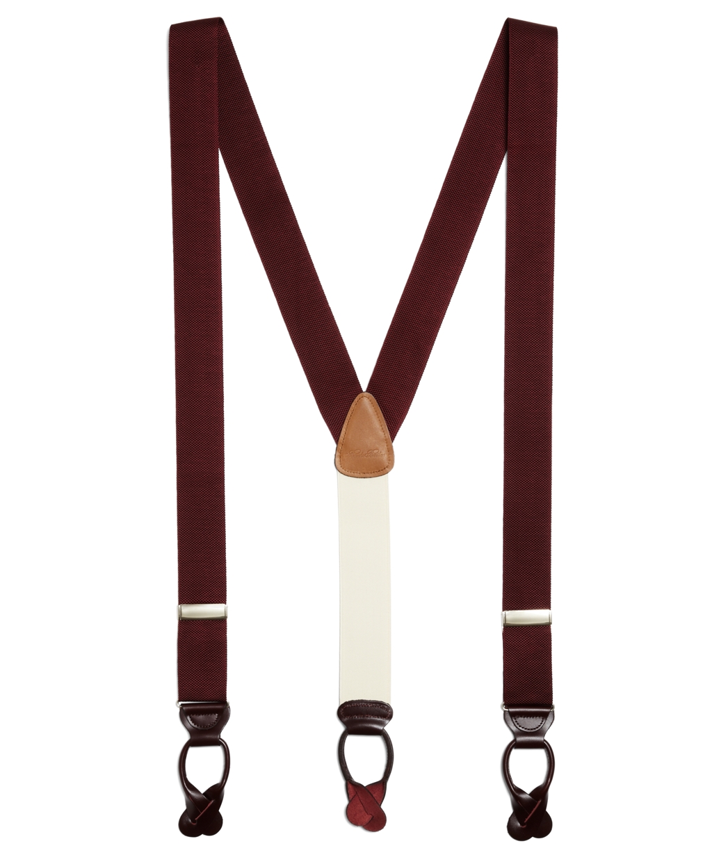 Brooks brothers Solid Suspenders in Purple for Men (burgundy) Save 26