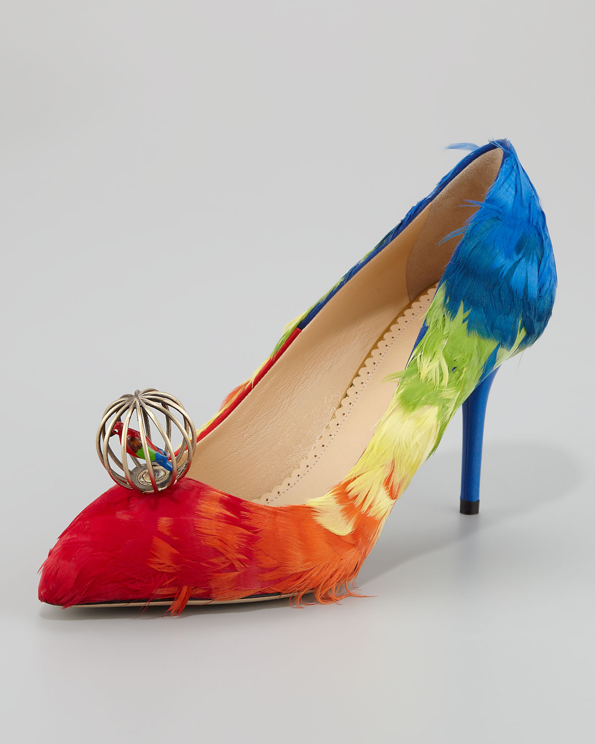 charlotte olympia feather shoes