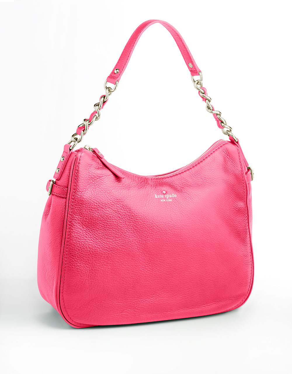 Kate Spade Leather Shoulder Bag in Pink (deeppink) | Lyst