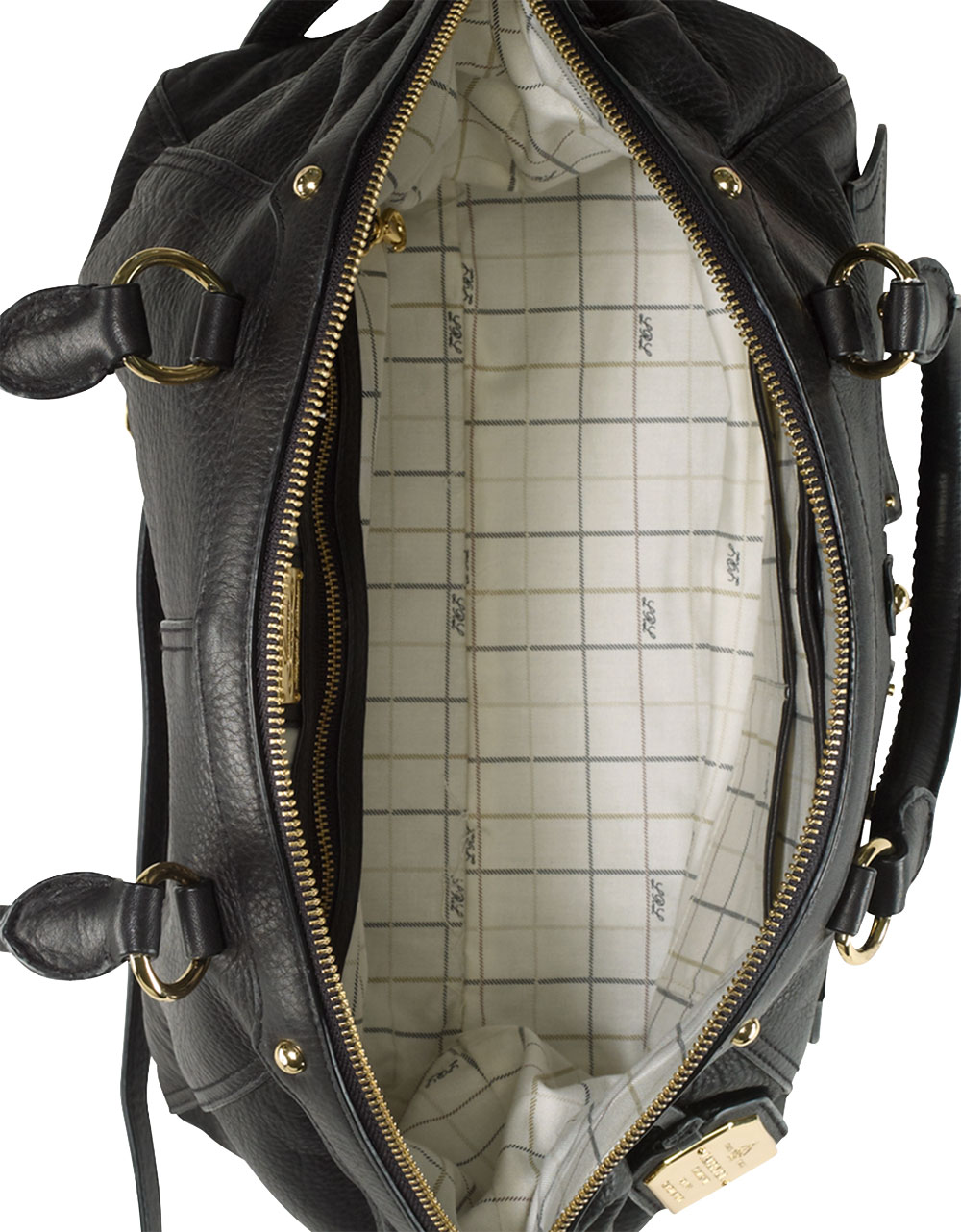 Lauren by ralph lauren Clearwater Leather Satchel Bag in Black Lyst