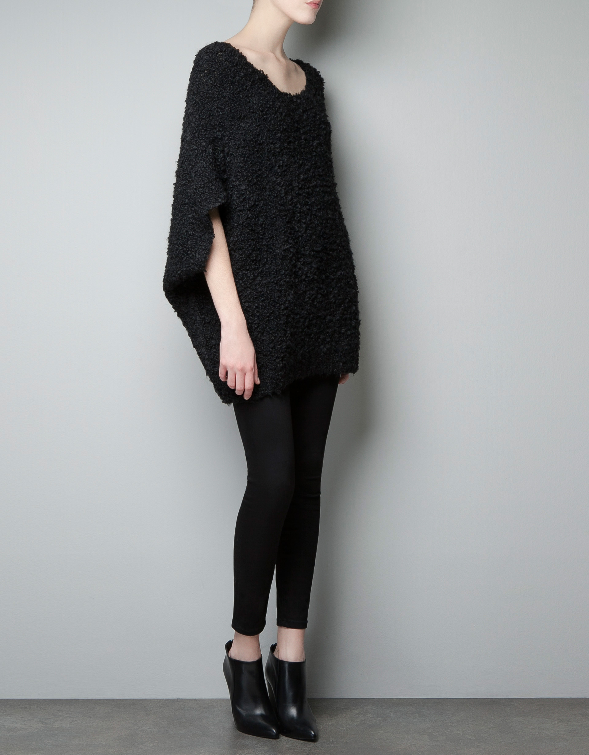 zara knit black