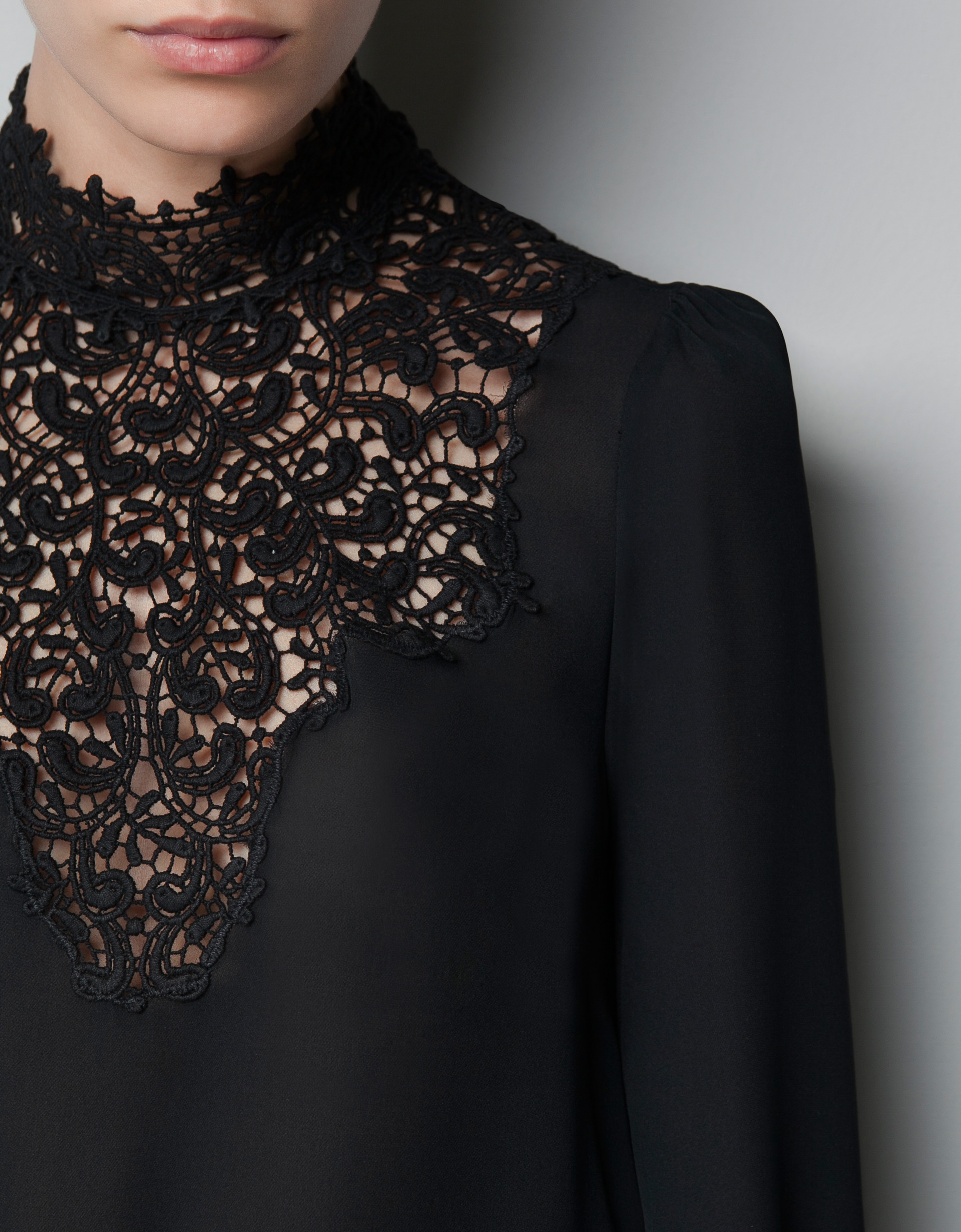 black silk blouse zara