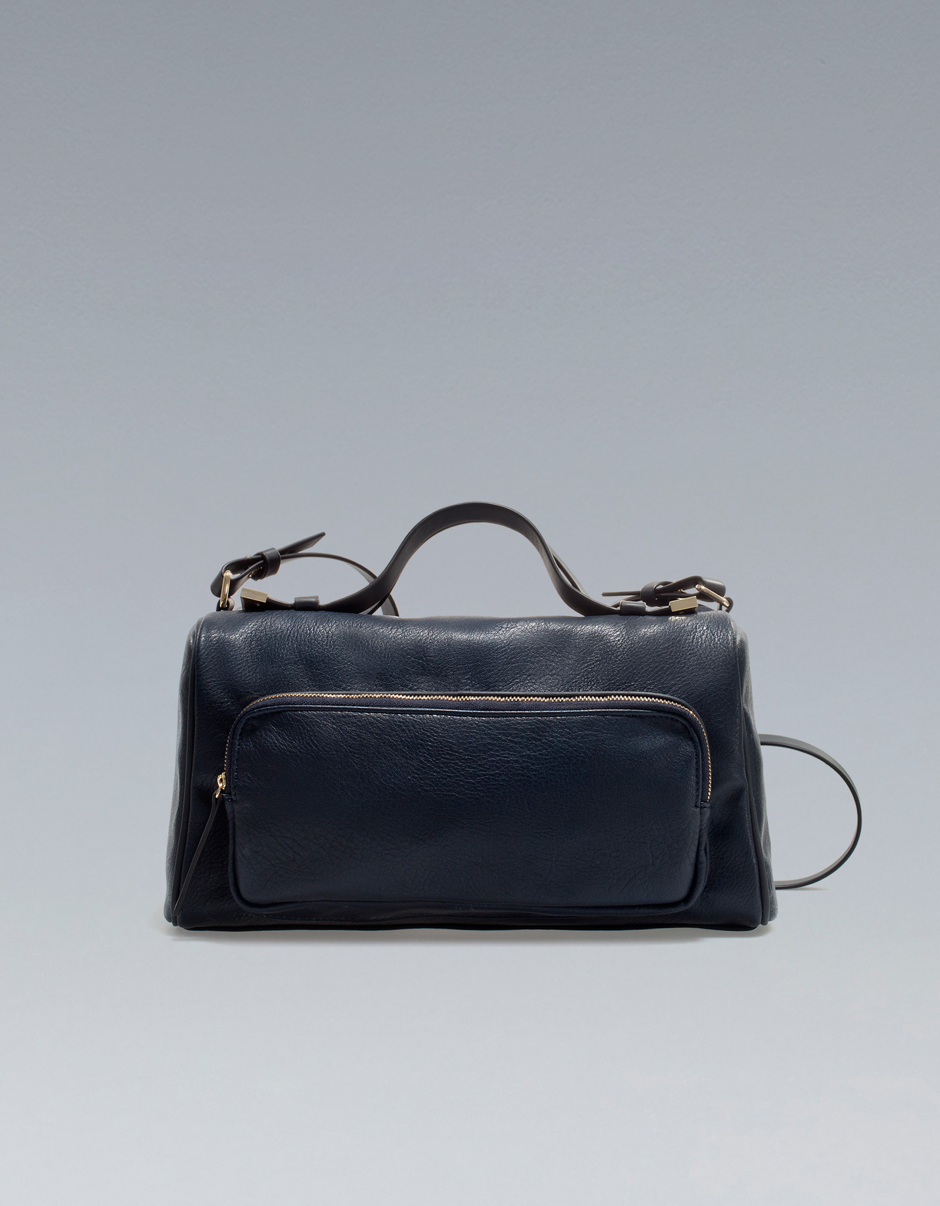 Zara Basic Bowling Bag in Blue | Lyst