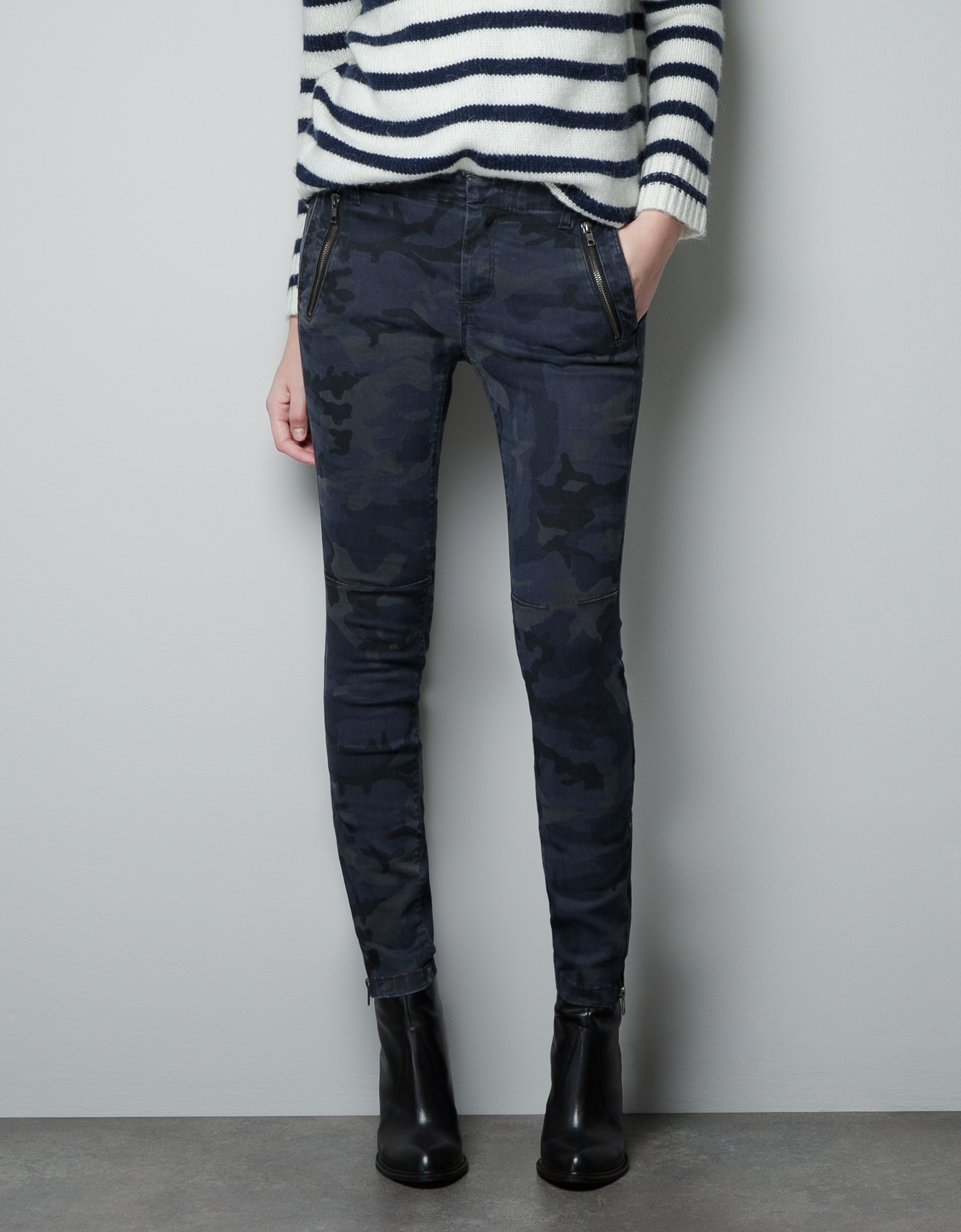 camo jeans womens zara