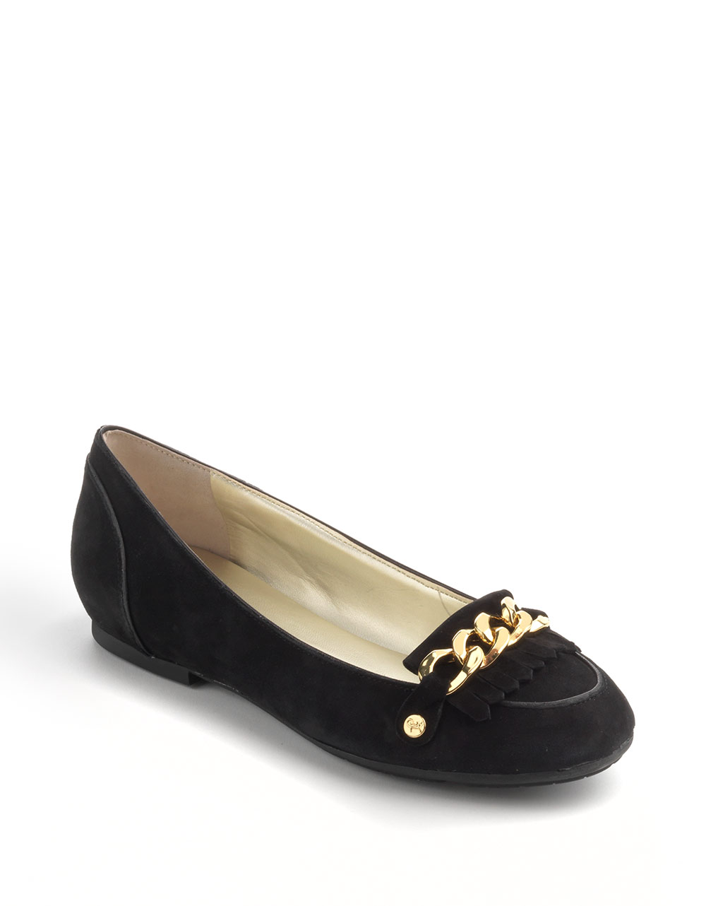 Ivanka Trump Lacey Suede Flats in Black (black suede) | Lyst