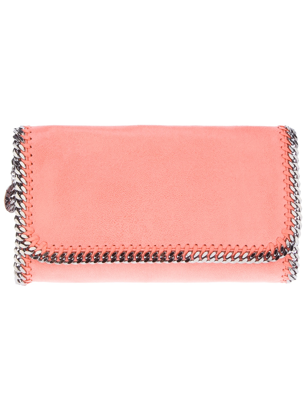 Stella Mccartney Falabella Clutch Bag in Pink (coral) | Lyst