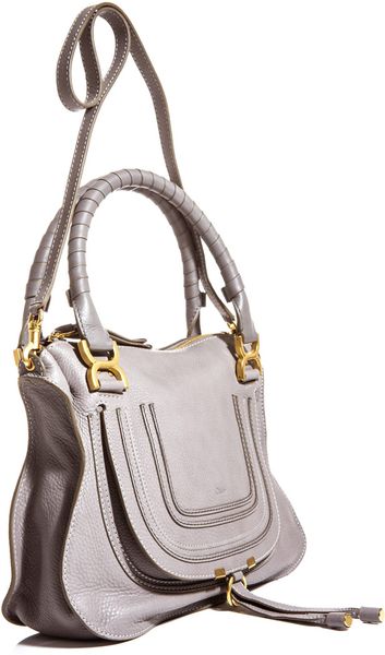 Chloé Double Handle Bag in Gray (grey) | Lyst