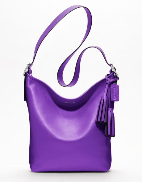 Coach Legacy Leather Duffle in Purple (silver/ultraviolet) | Lyst