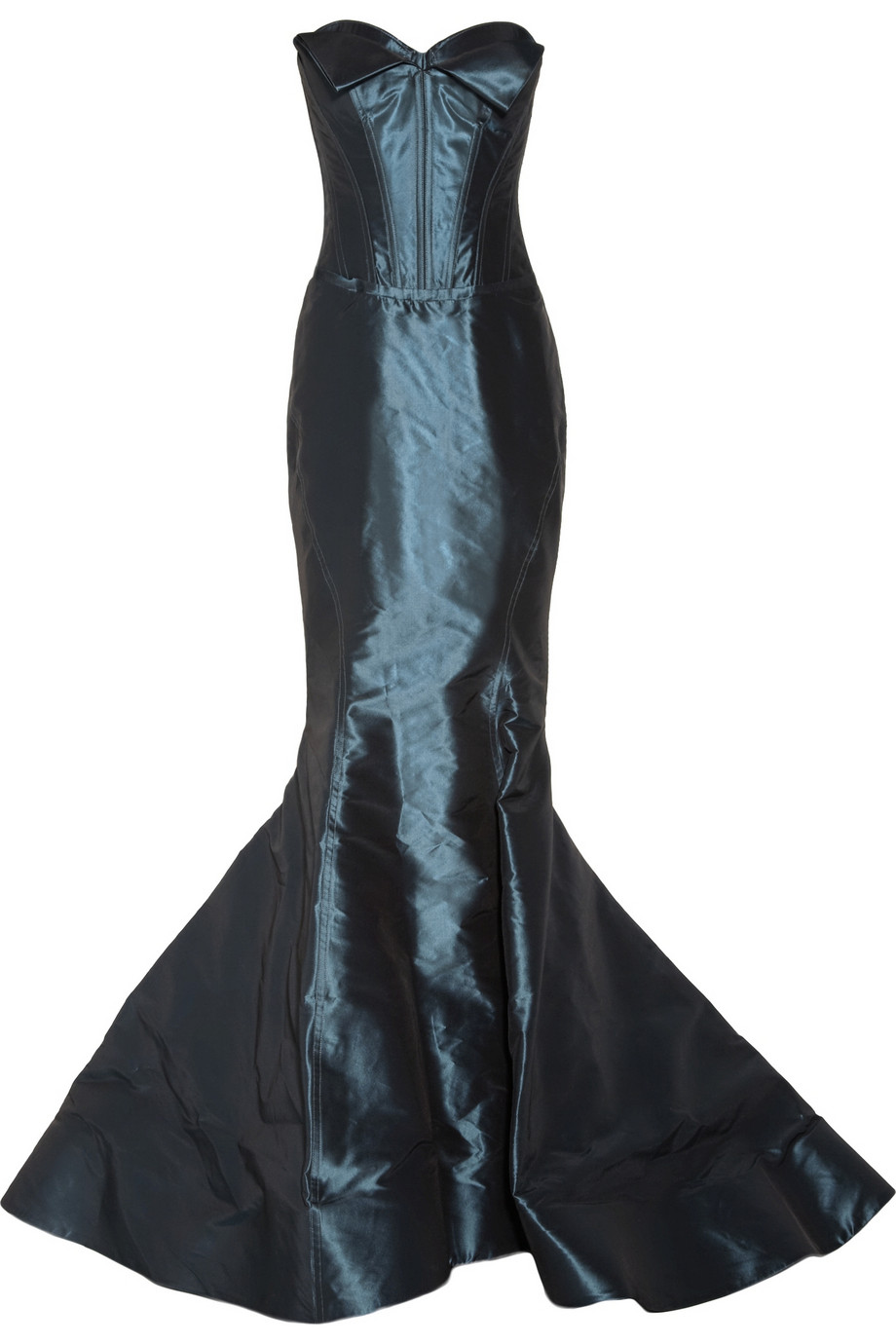 Zac Posen Taffeta Gown in Blue (teal) | Lyst