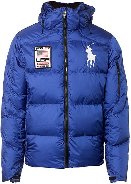 Polo Ralph Lauren Tyrol Down Jacket in Blue for Men | Lyst
