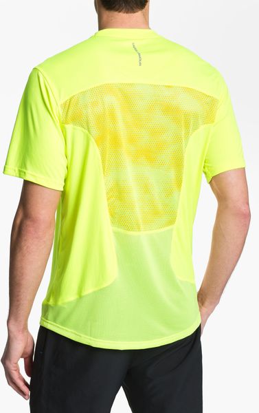 Under Armour Run Heatgear Flyweight Tshirt in Yellow for Men (high ...