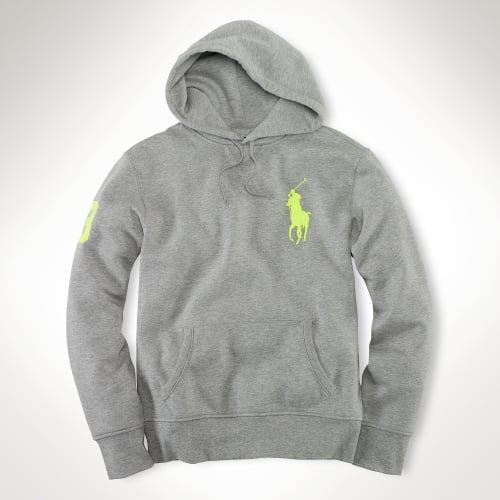 Lyst - Polo Ralph Lauren Big Pony Fleece Hoodie in Gray for Men