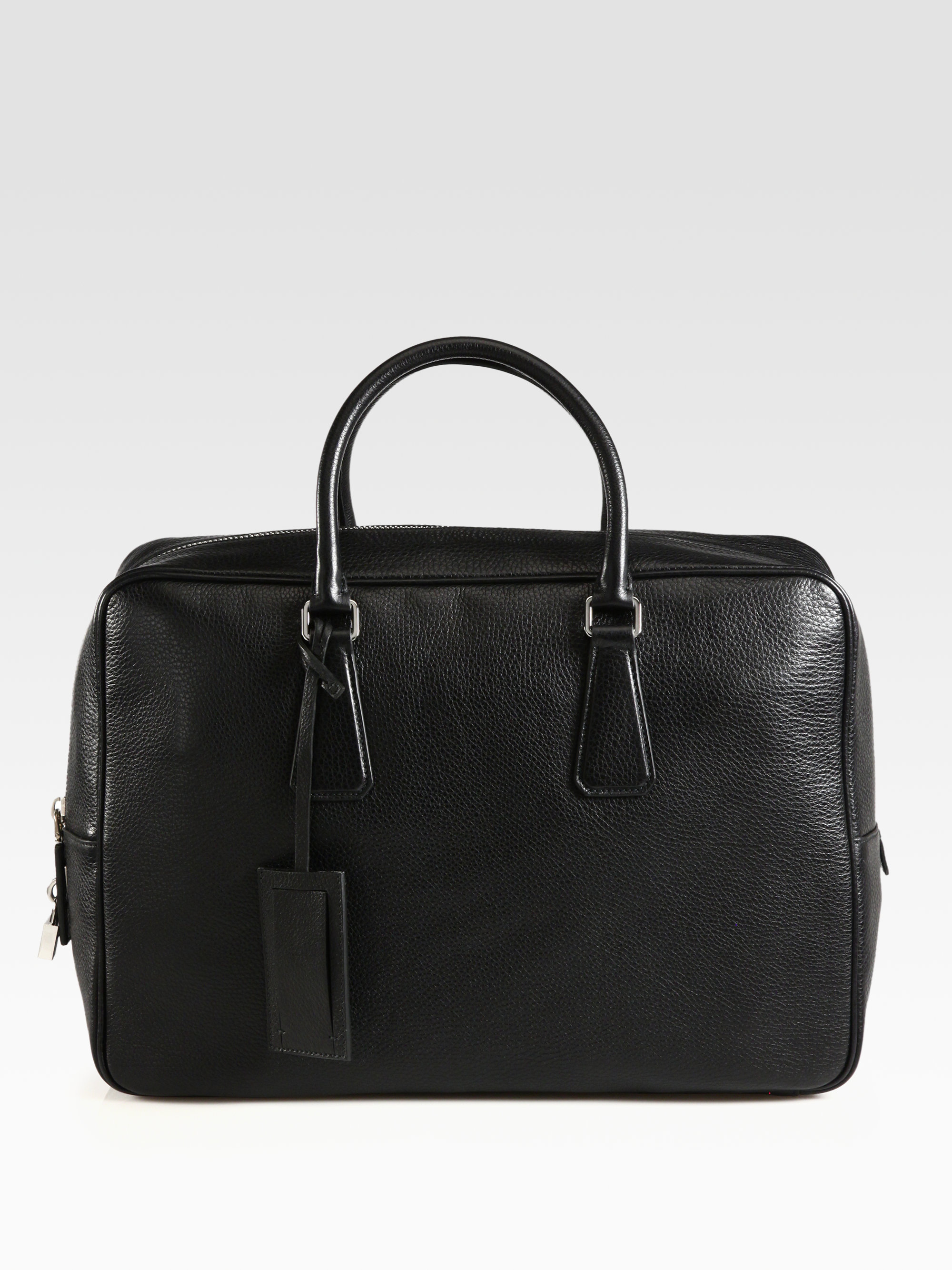 Prada Borsa Viaggio Briefcase in Black for Men | Lyst  